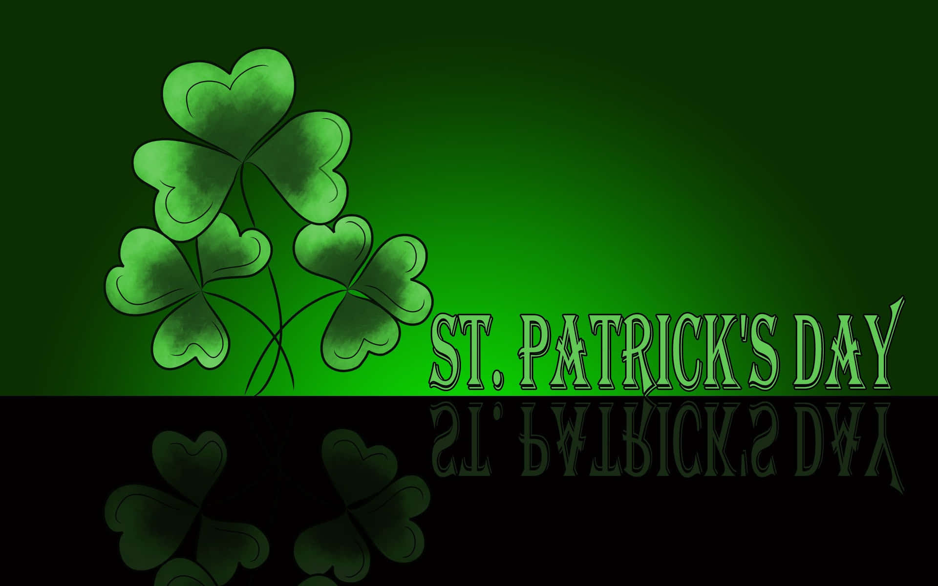 St. Patrick's Day Background In Green Background
