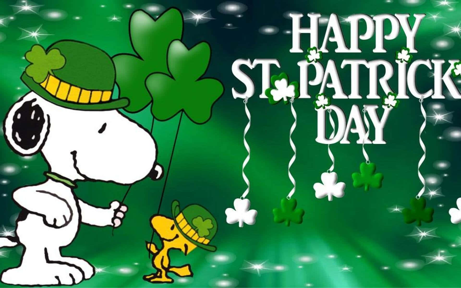 Snoopy St. Patrick's Day Background