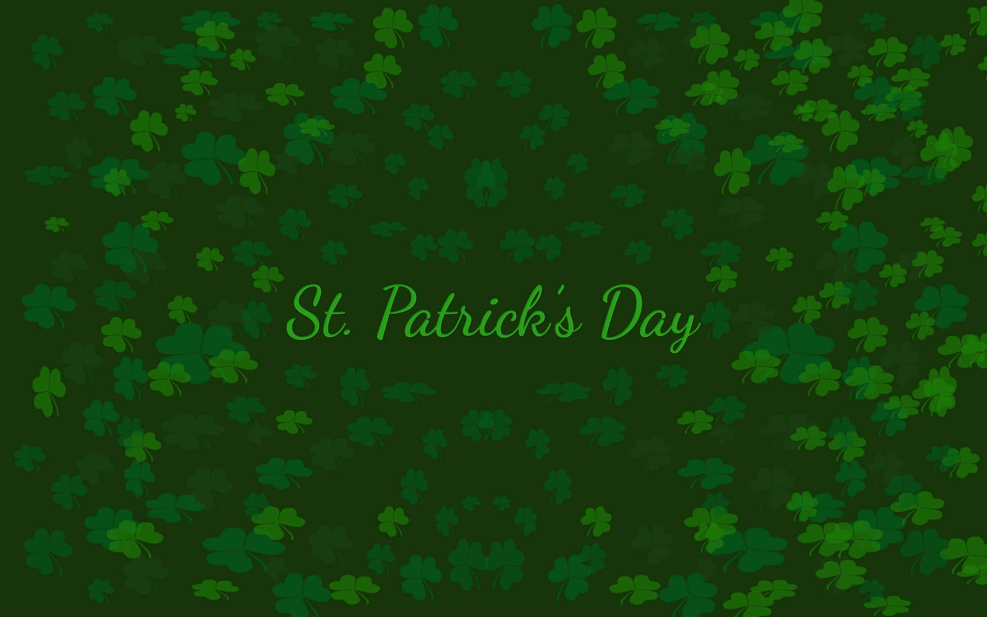 Lovely Clover Pattern St. Patrick's Day Background