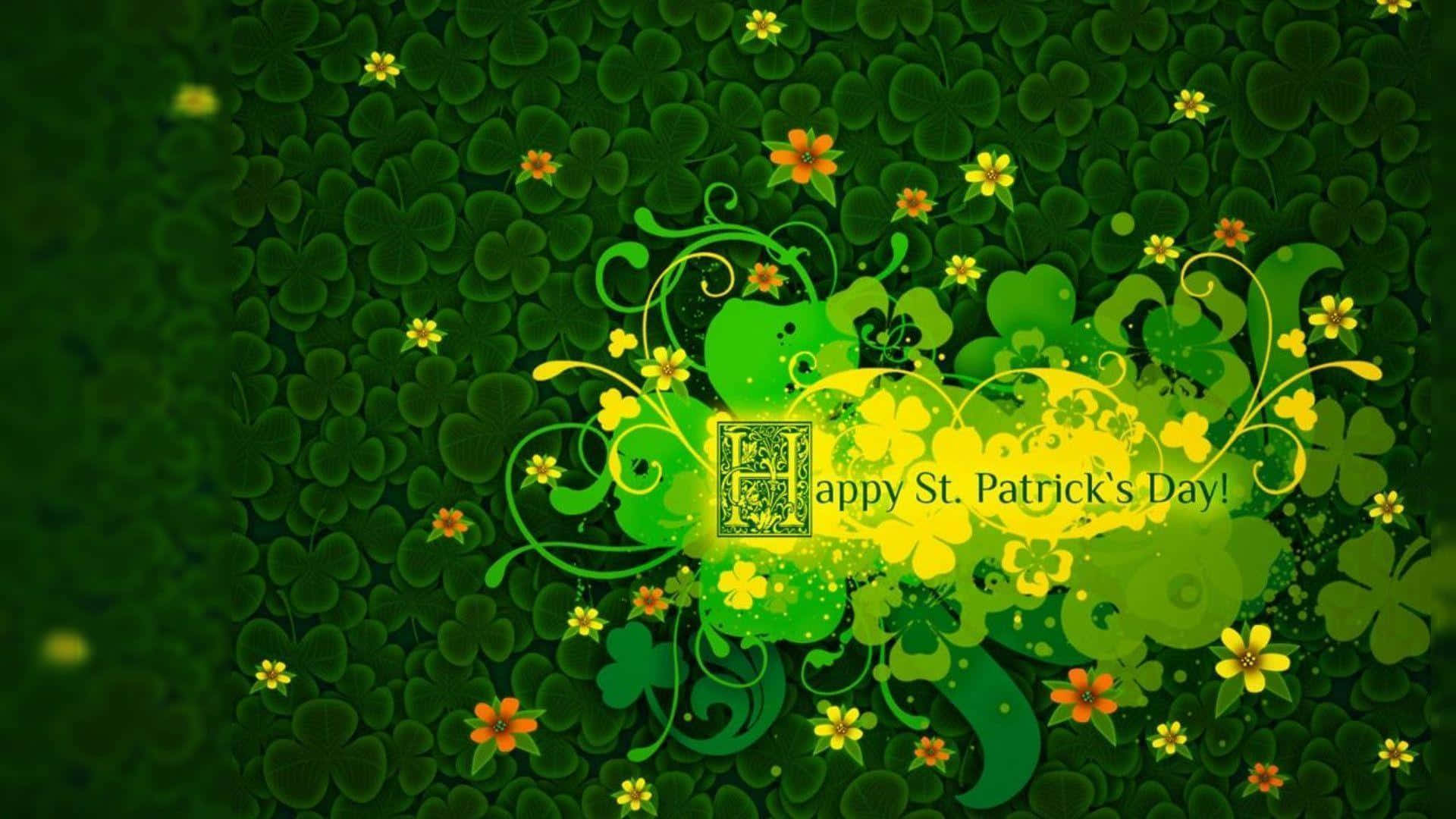St. Patrick's Day Yellow And Green Background