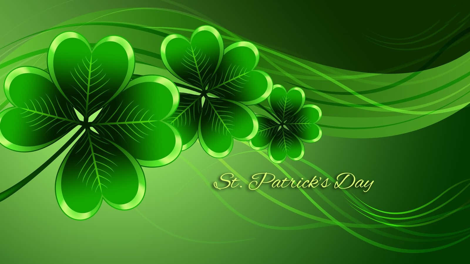 Four Leaf Clover St. Patrick's Day Background