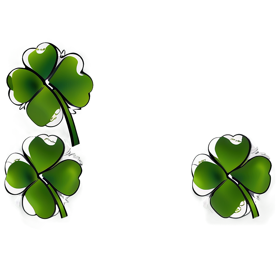 St. Patrick's Day Clover Png Tqs3 PNG