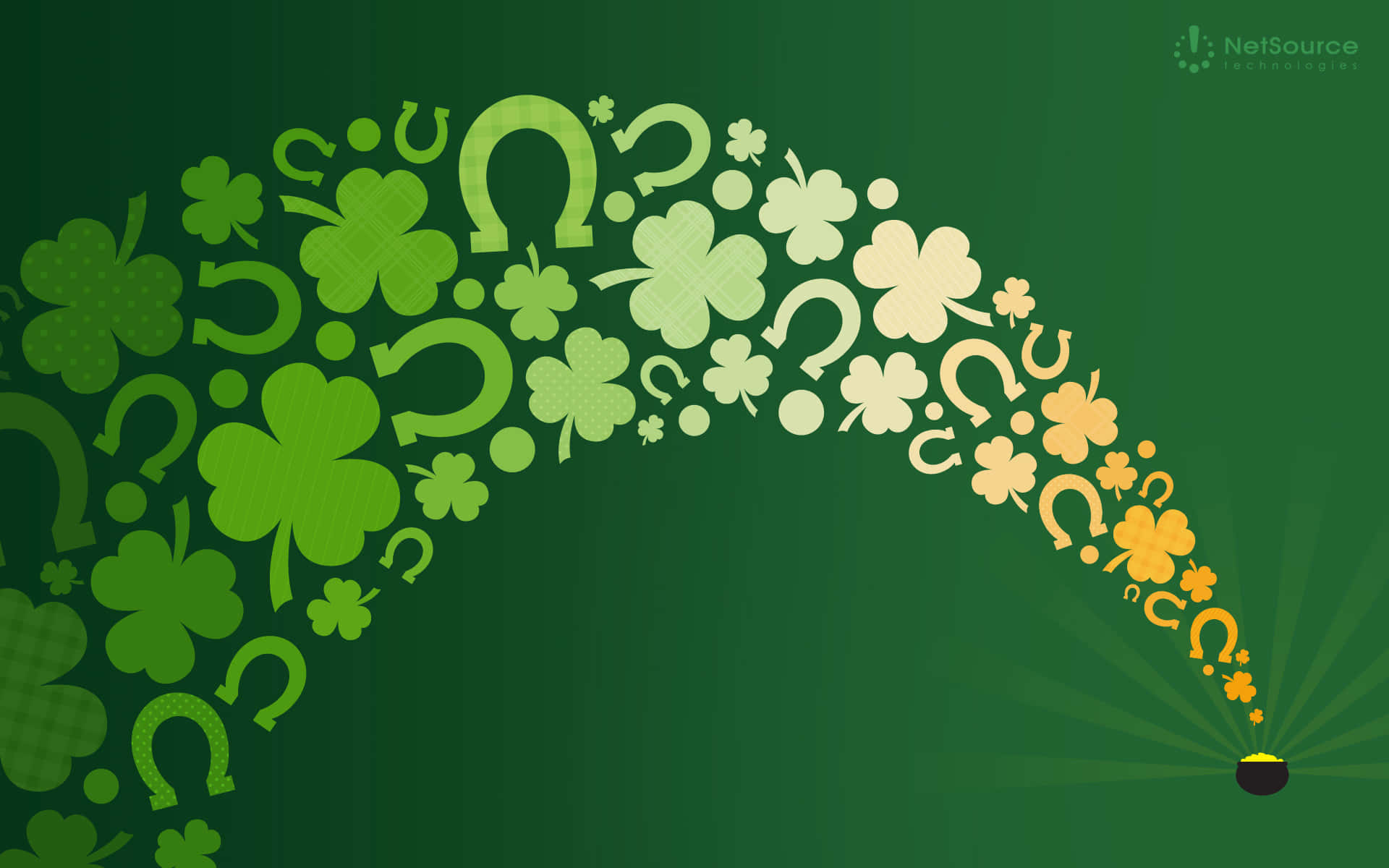 Celebrate St Patrick's Day with a green Zoom background