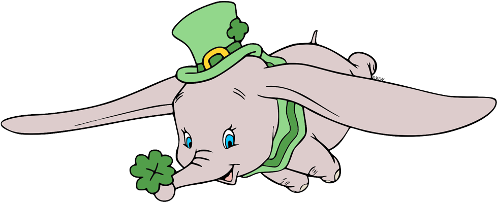 St Patricks Day Dumbo Celebration PNG