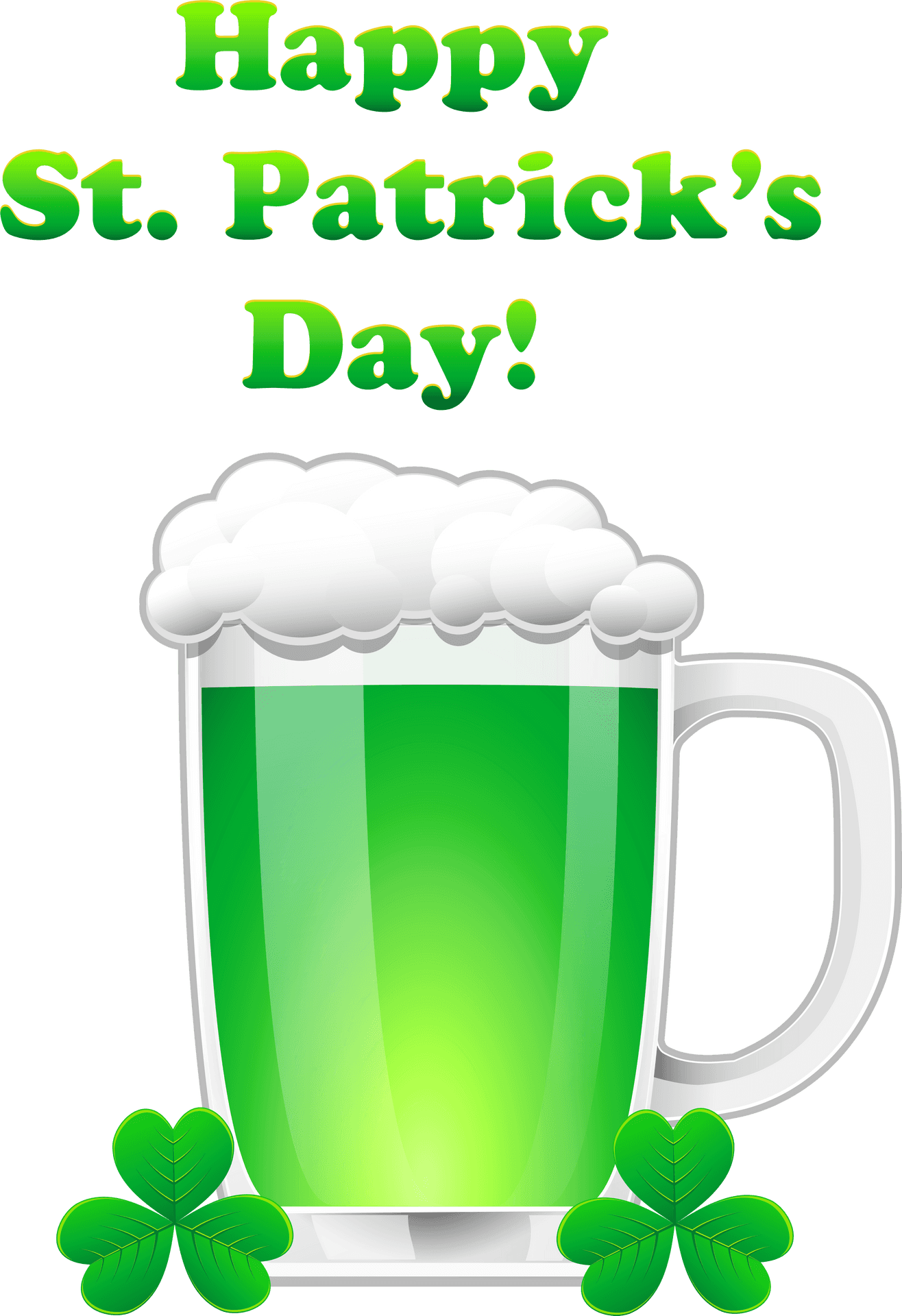 St Patricks Day Green Beer Celebration PNG
