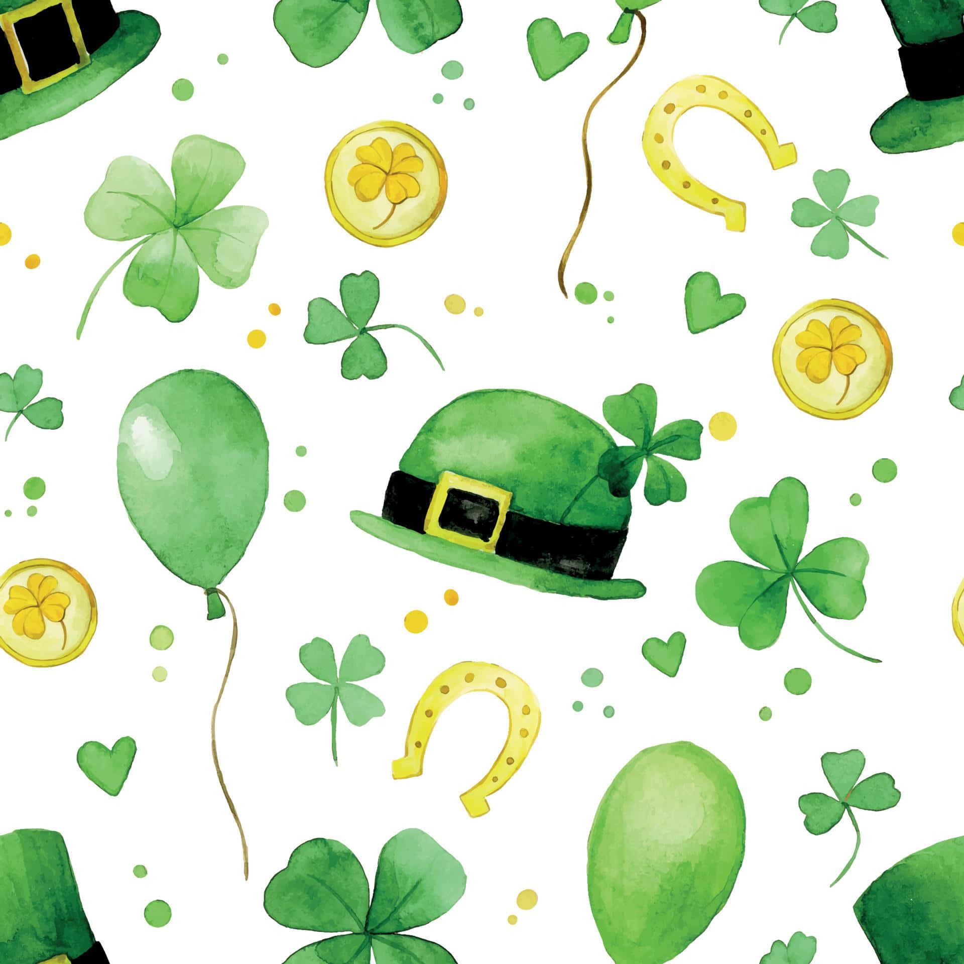 St Patricks Day Seamless Pattern Wallpaper