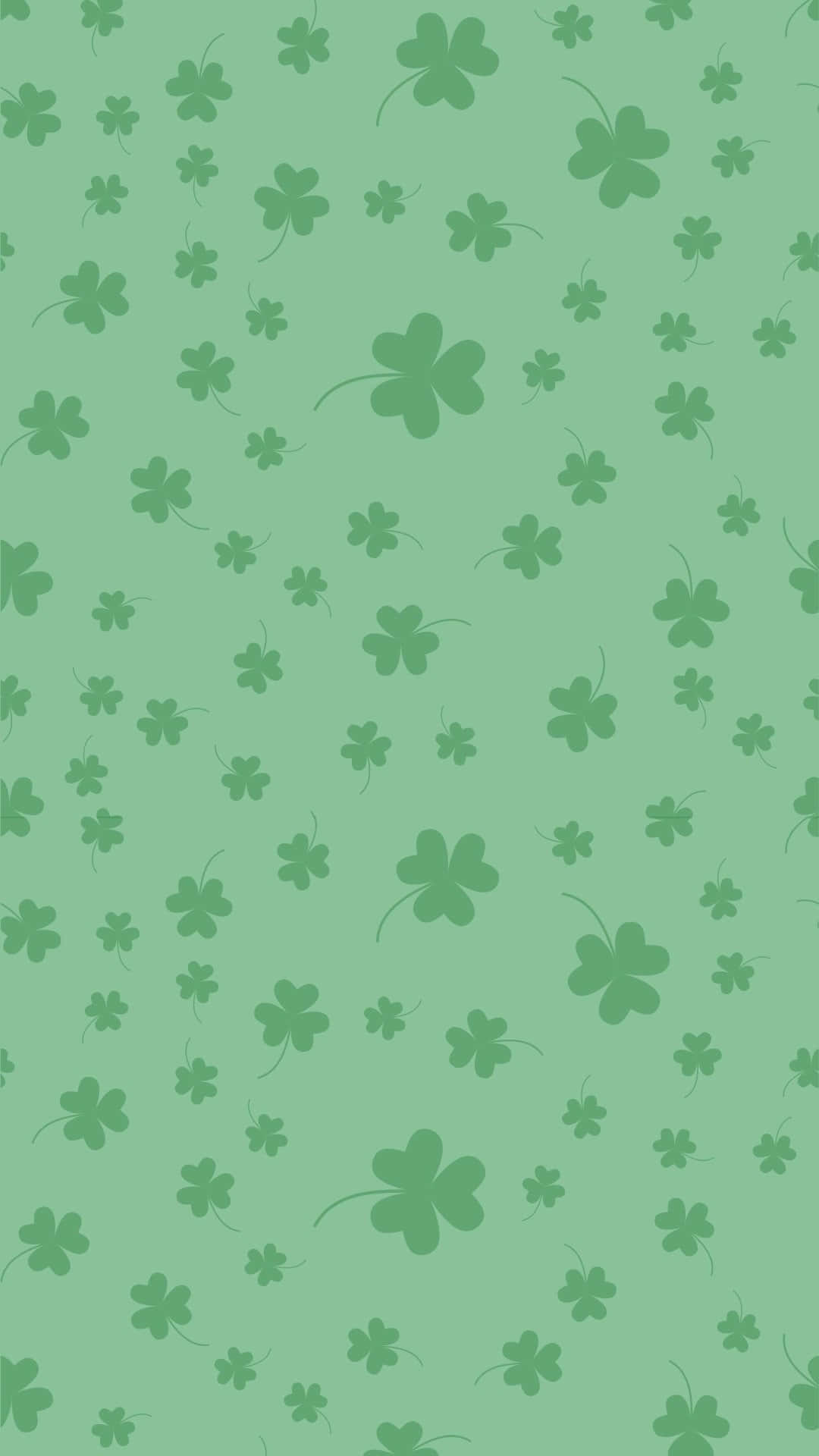 St Patricks Day Shamrock Pattern Wallpaper