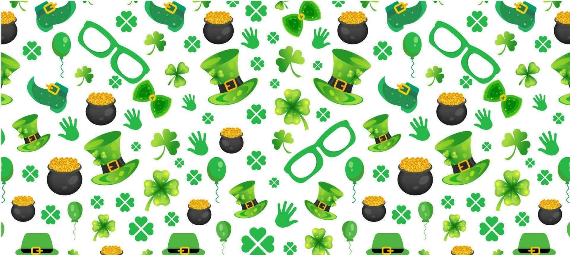 St Patricks Day Theme Pattern Wallpaper