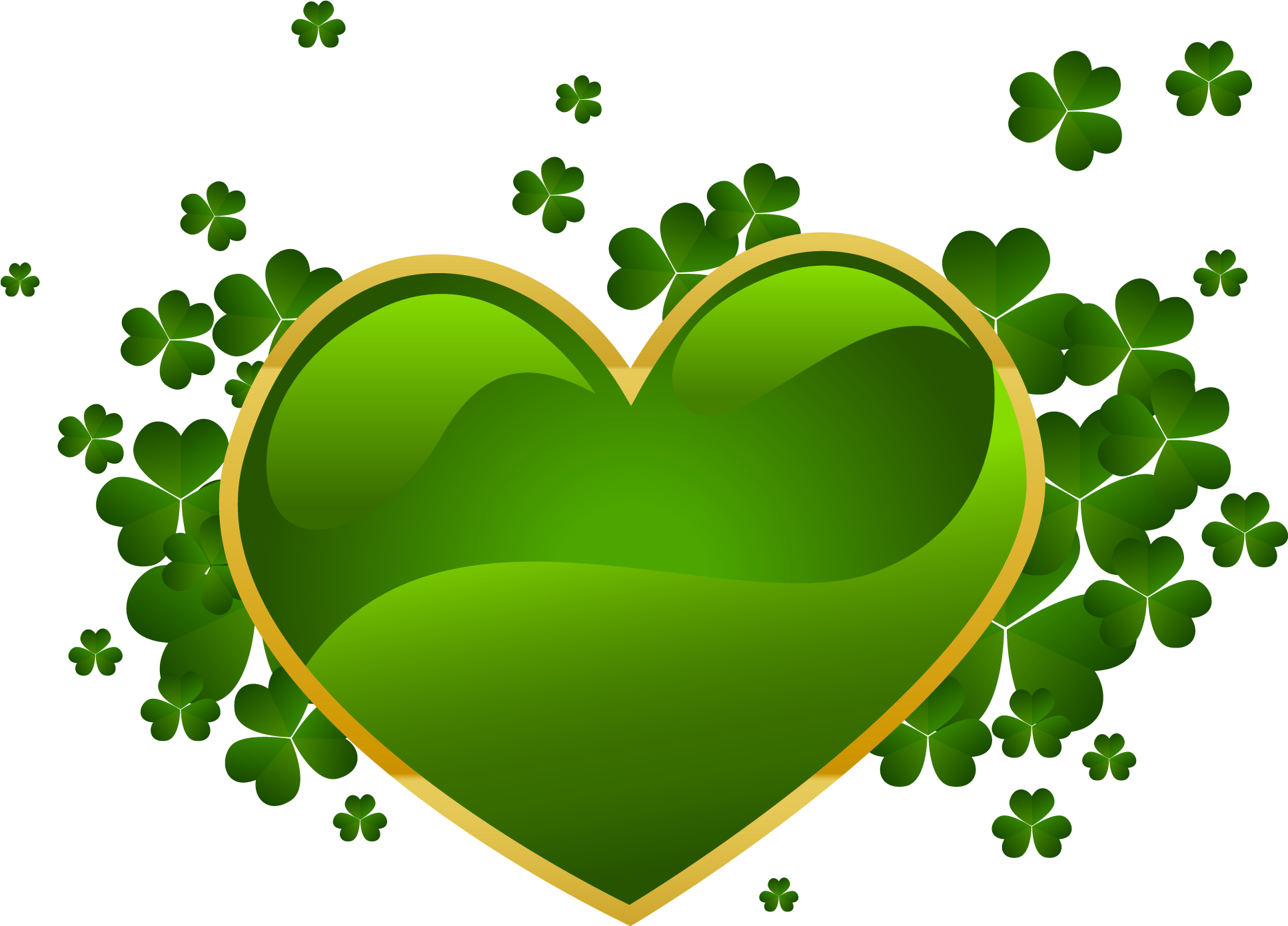 St Patricks Day_ Heart_ Clovers.png PNG