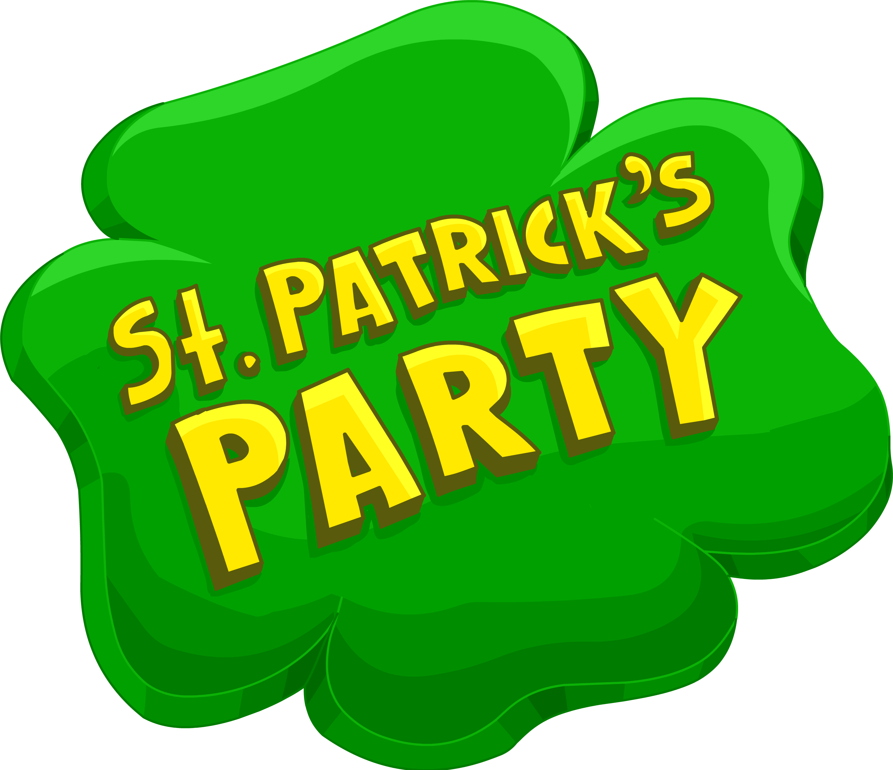 St Patricks Party Graphic PNG