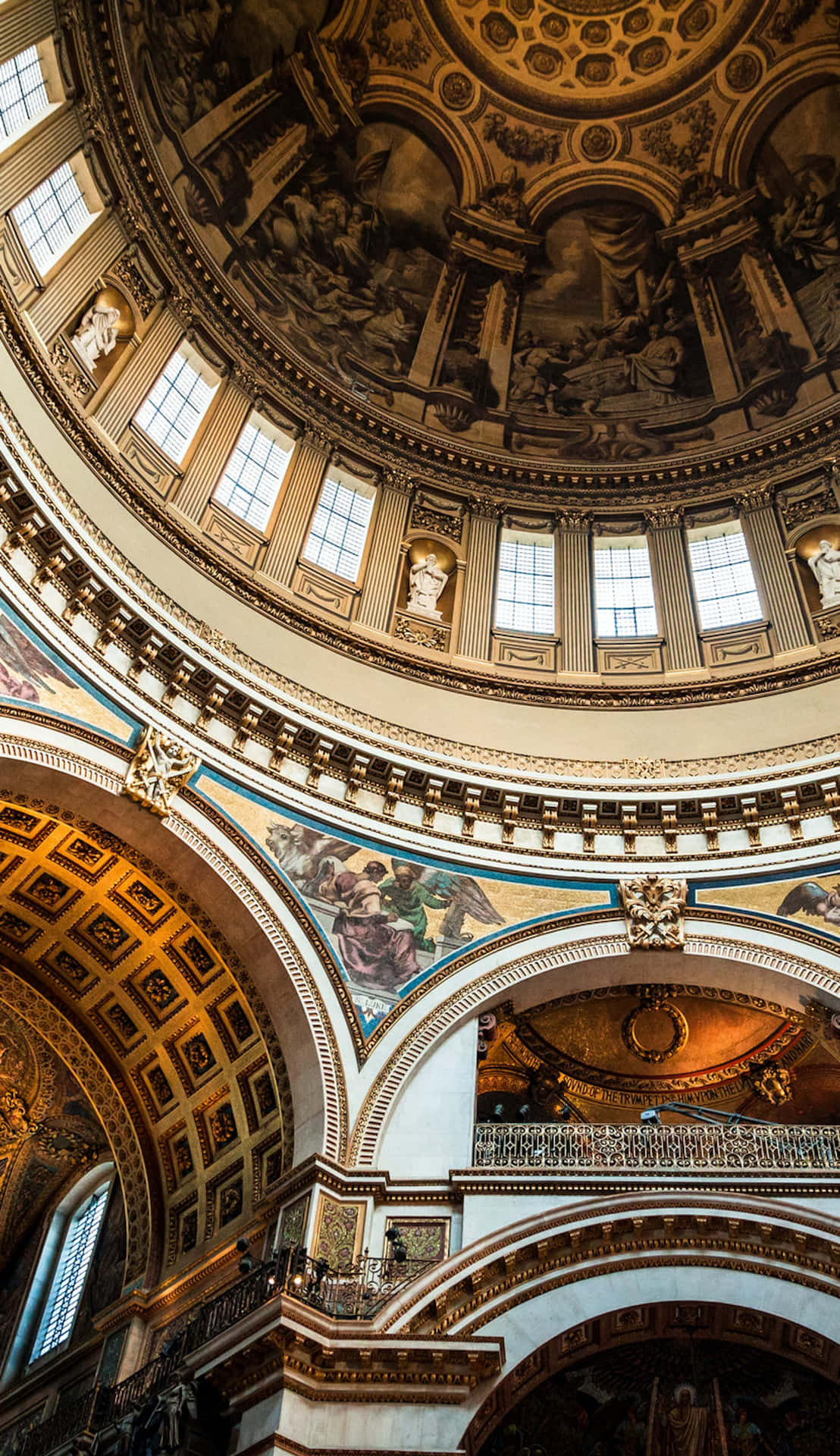 St. Pauls Cathedral Indre Dome Fotografering Wallpaper