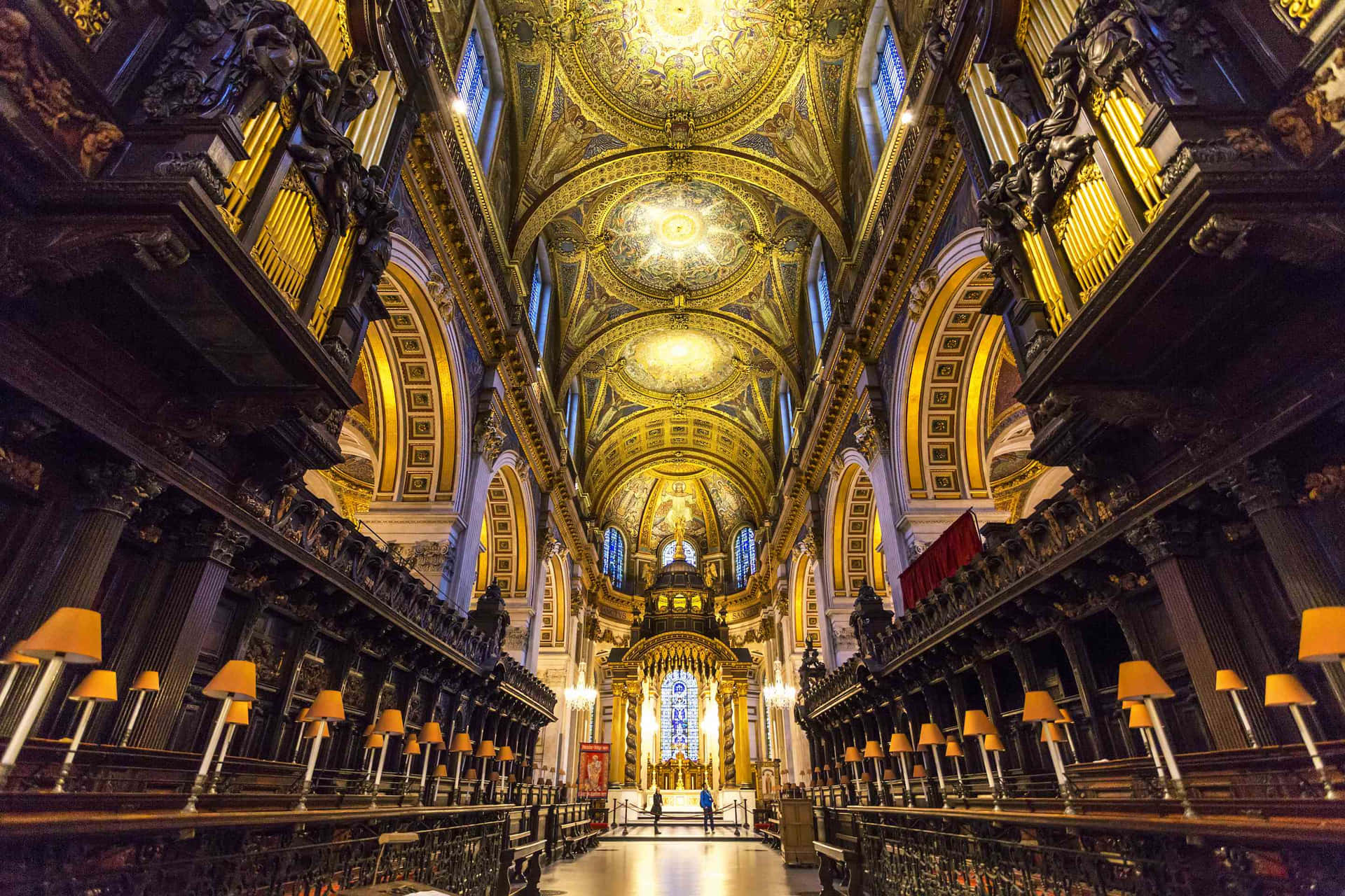 Innereansicht Der St. Paul's Kathedrale Wallpaper