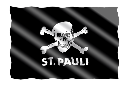 St Pauli Skull Flag Football Fandom PNG