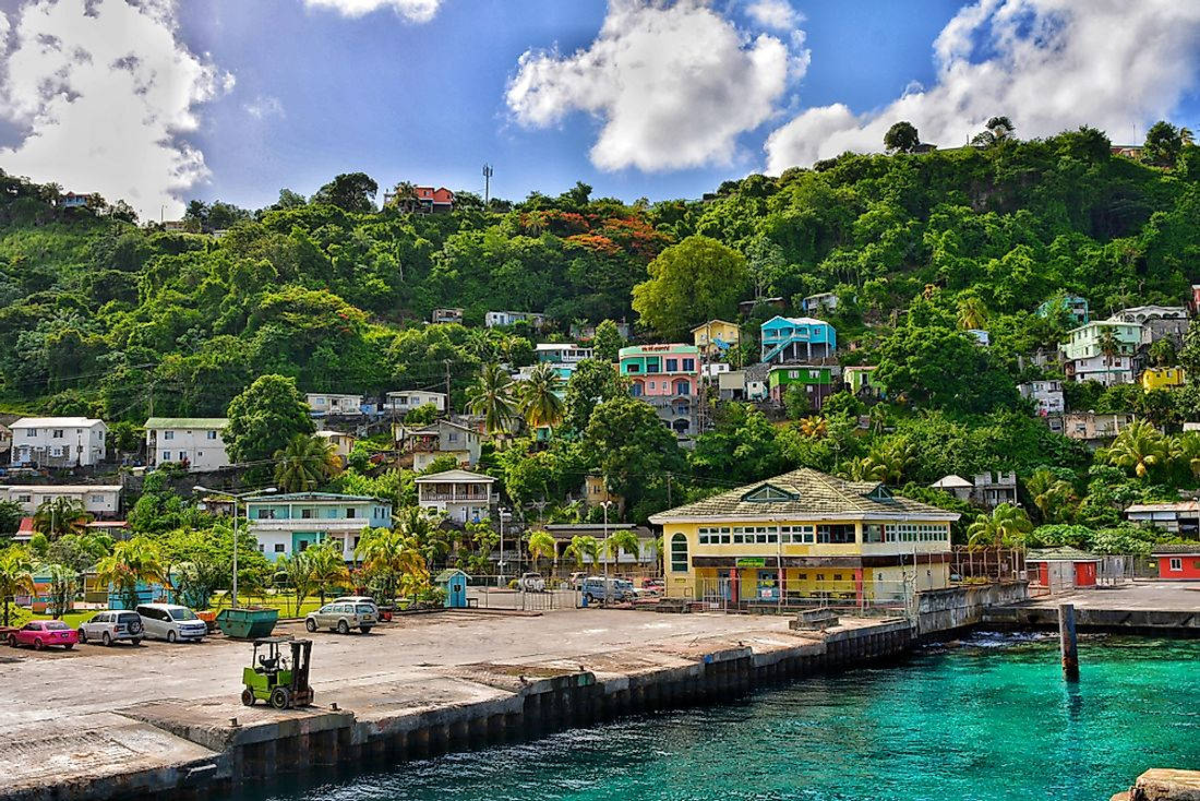 Diehauptstadt Von St. Vincent Und Die Grenadinen Ist Kingstown. Wallpaper