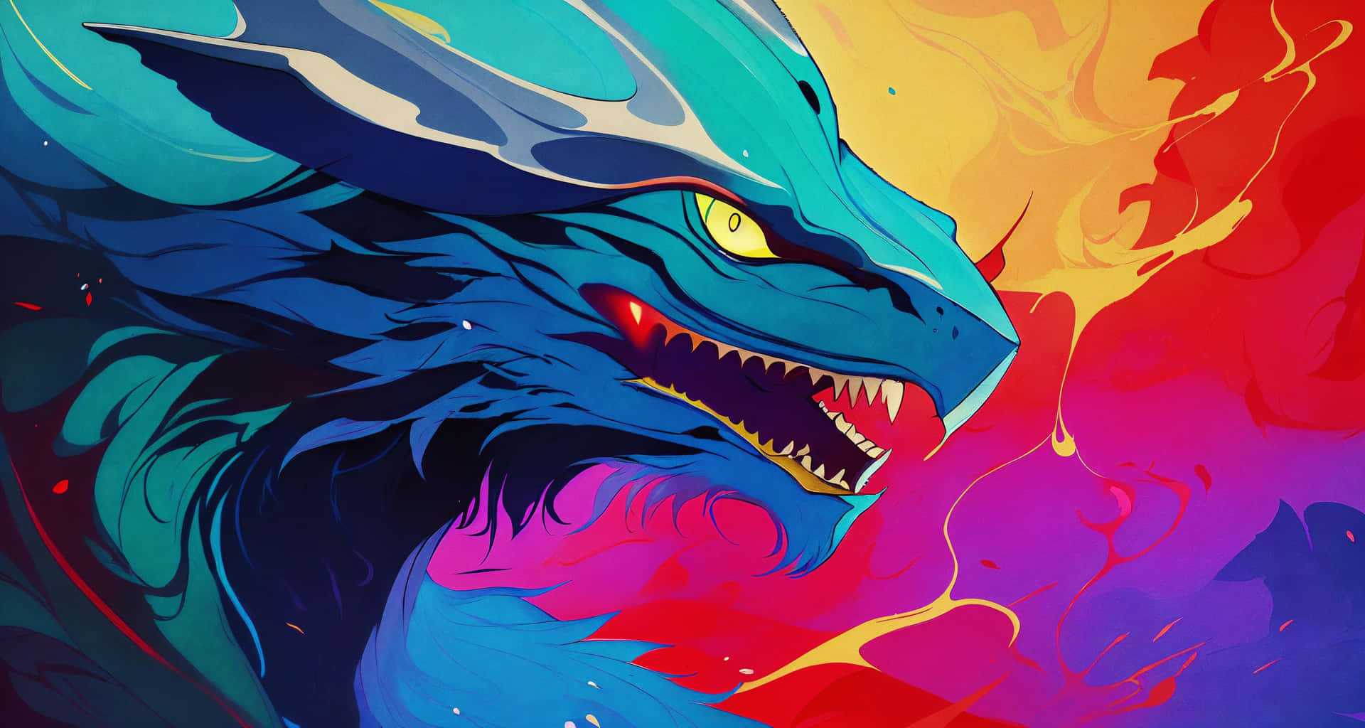 Stable Colorful Dragon [wallpaper] Wallpaper