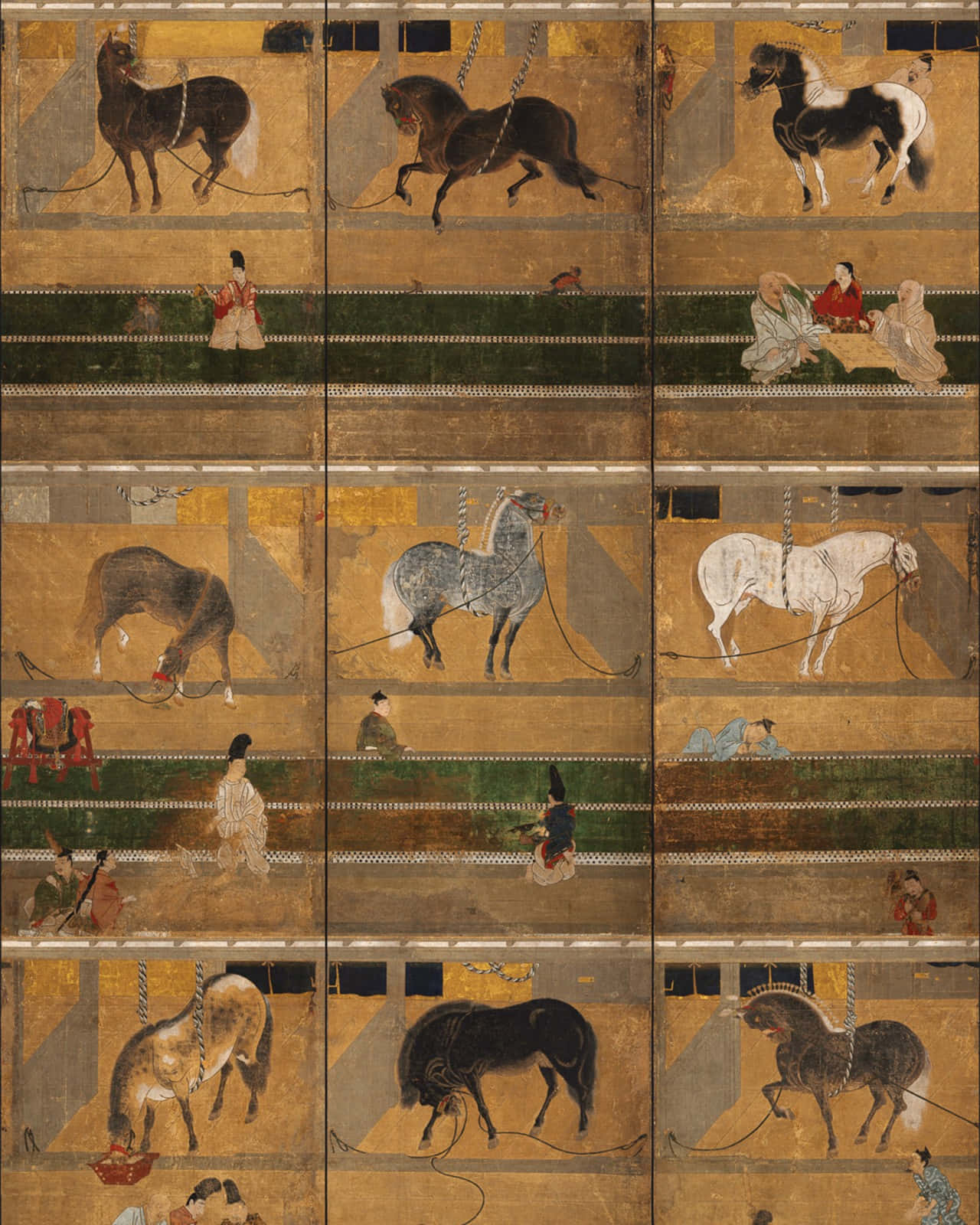 Stable Horses Art [wallpaper] Wallpaper