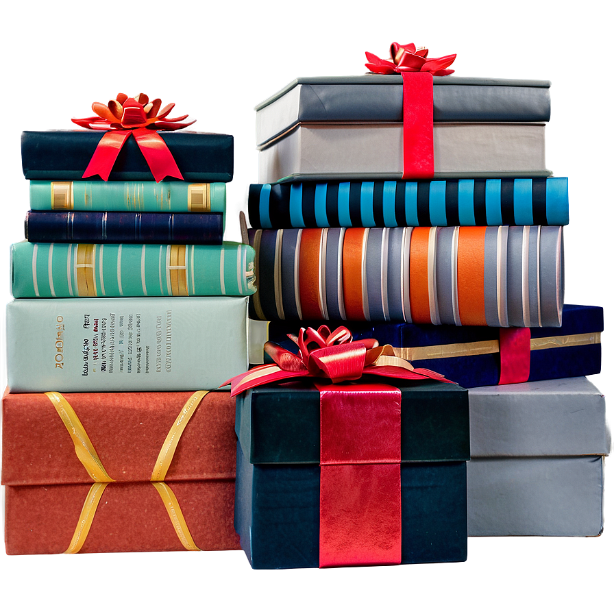 Stack Of Books As Presents Png 21 PNG