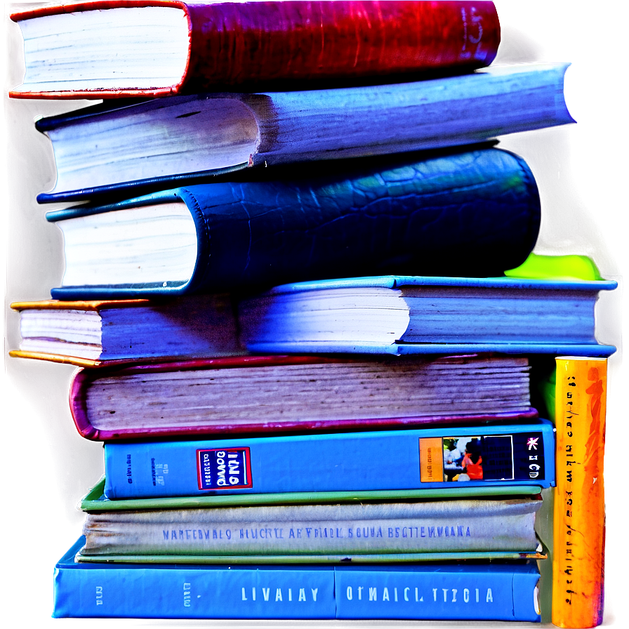 Stack Of Books Png 05232024 PNG