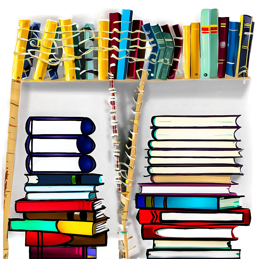 Stack Of Books Png 05252024 PNG
