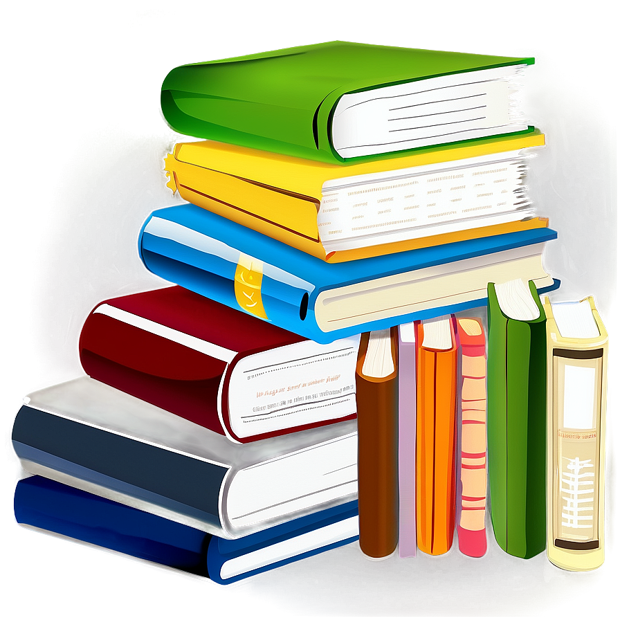 Stack Of Books Vector Png Xlp PNG