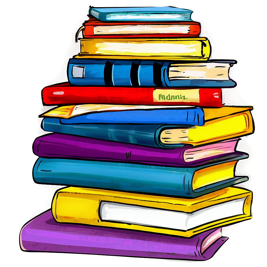 Stack Of Children's Books Png Srw PNG