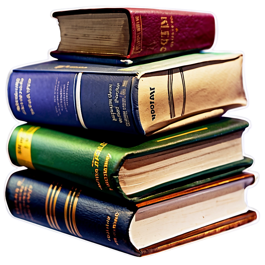 Stack Of Diy Books Png 05252024 PNG