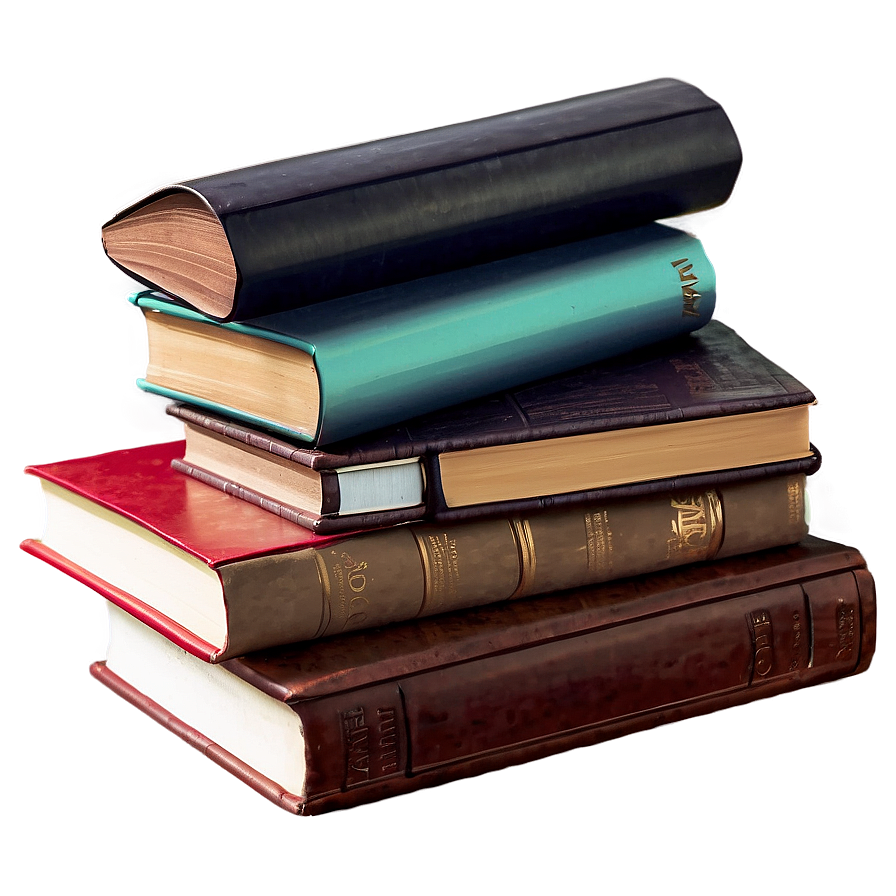 Stack Of Diy Books Png 05252024 PNG