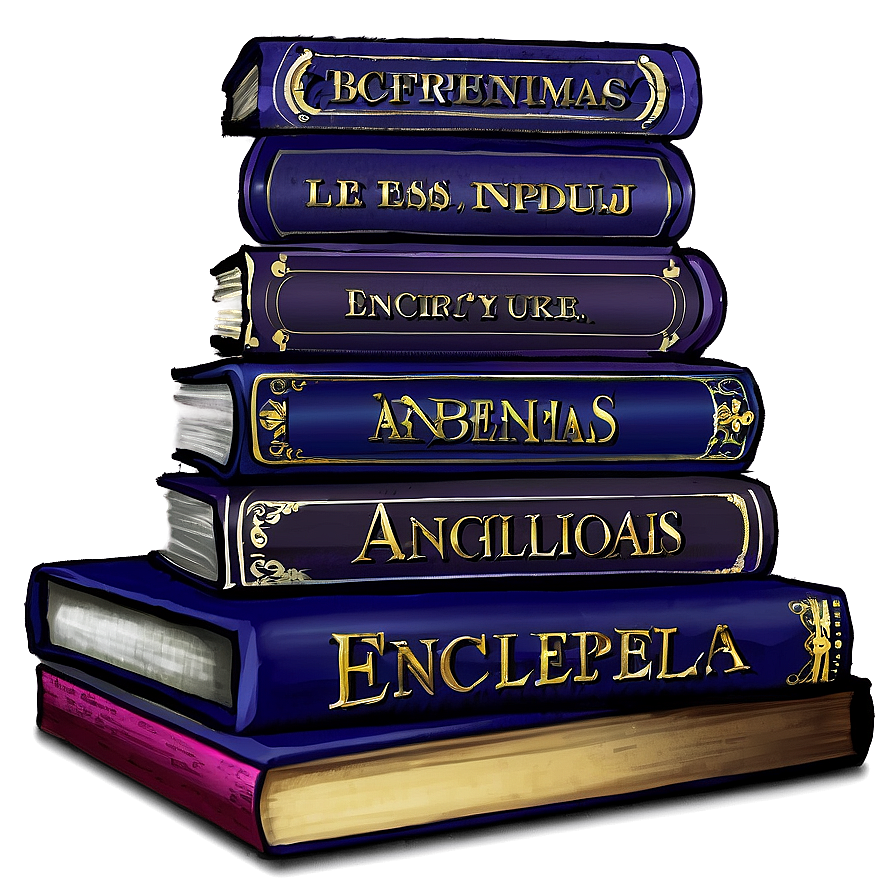 Stack Of Encyclopedias Png Woy57 PNG