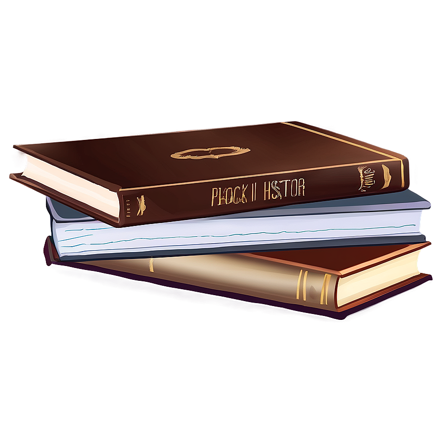 Stack Of History Books Png Ewg PNG