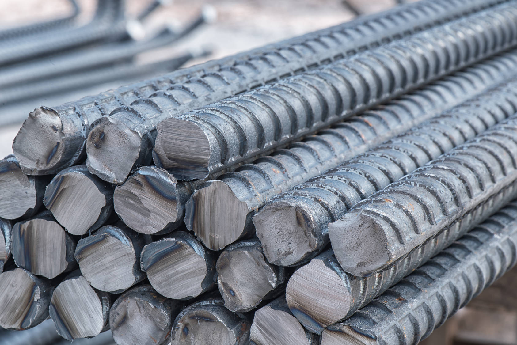 Stack Of Iron Rods Up-close Wallpaper