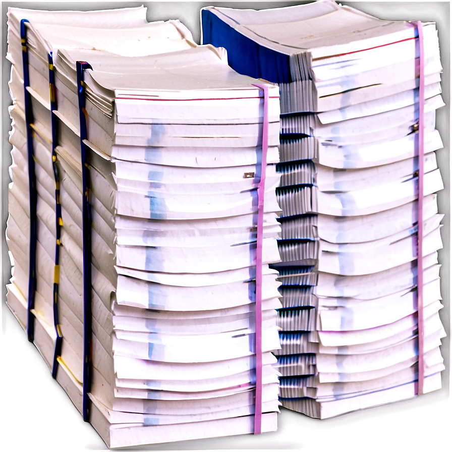 Stack Of Paper D PNG