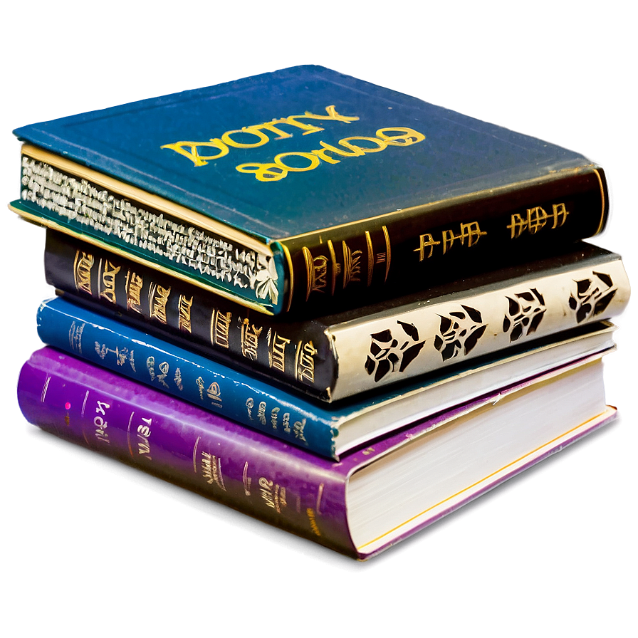 Stack Of Poetry Books Png Ekd PNG