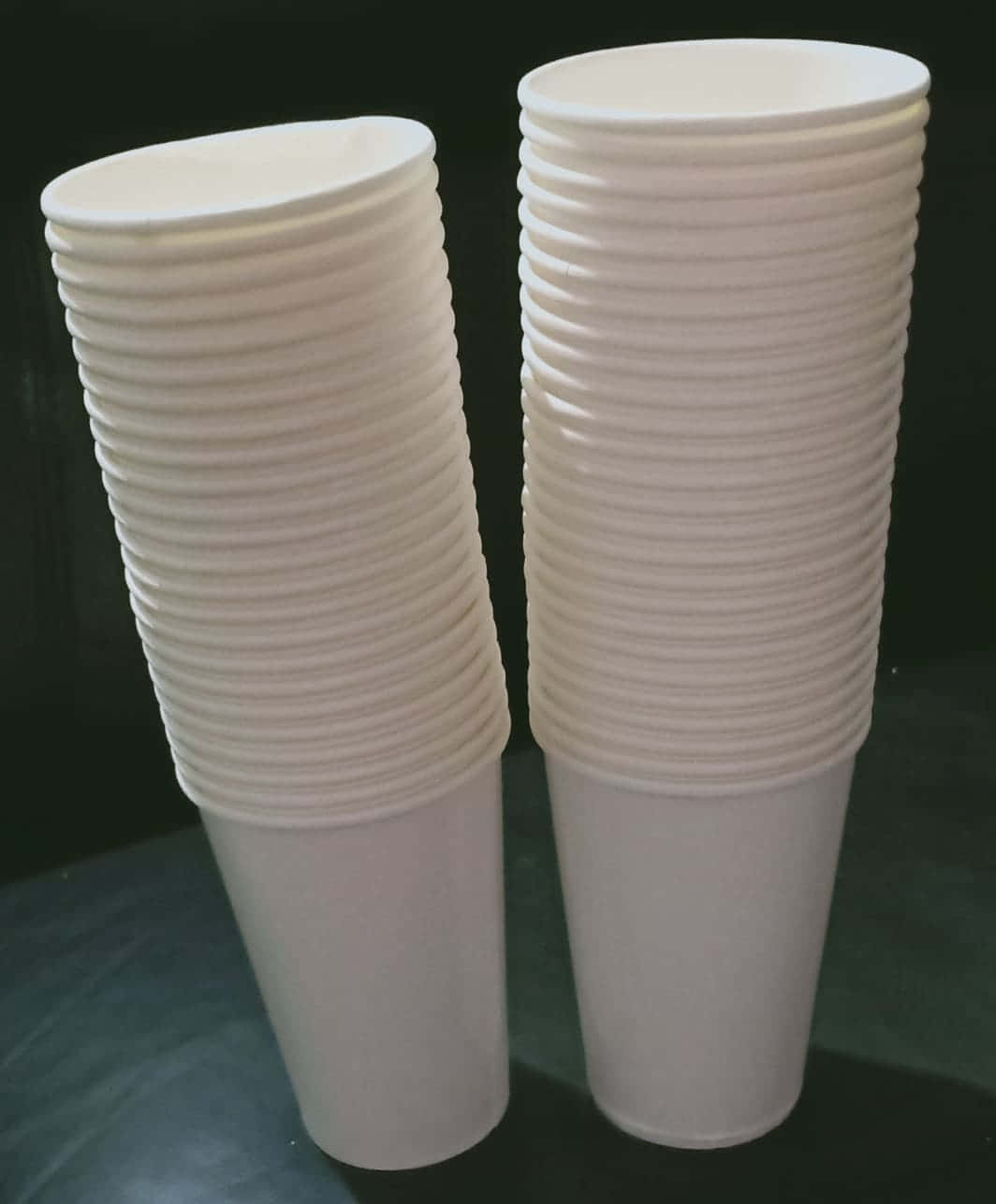 Stack Of White Disposable Cups Wallpaper