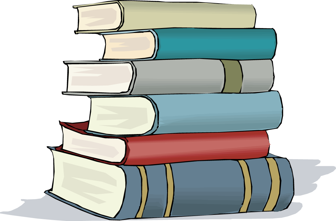 Stacked Books Clipart PNG