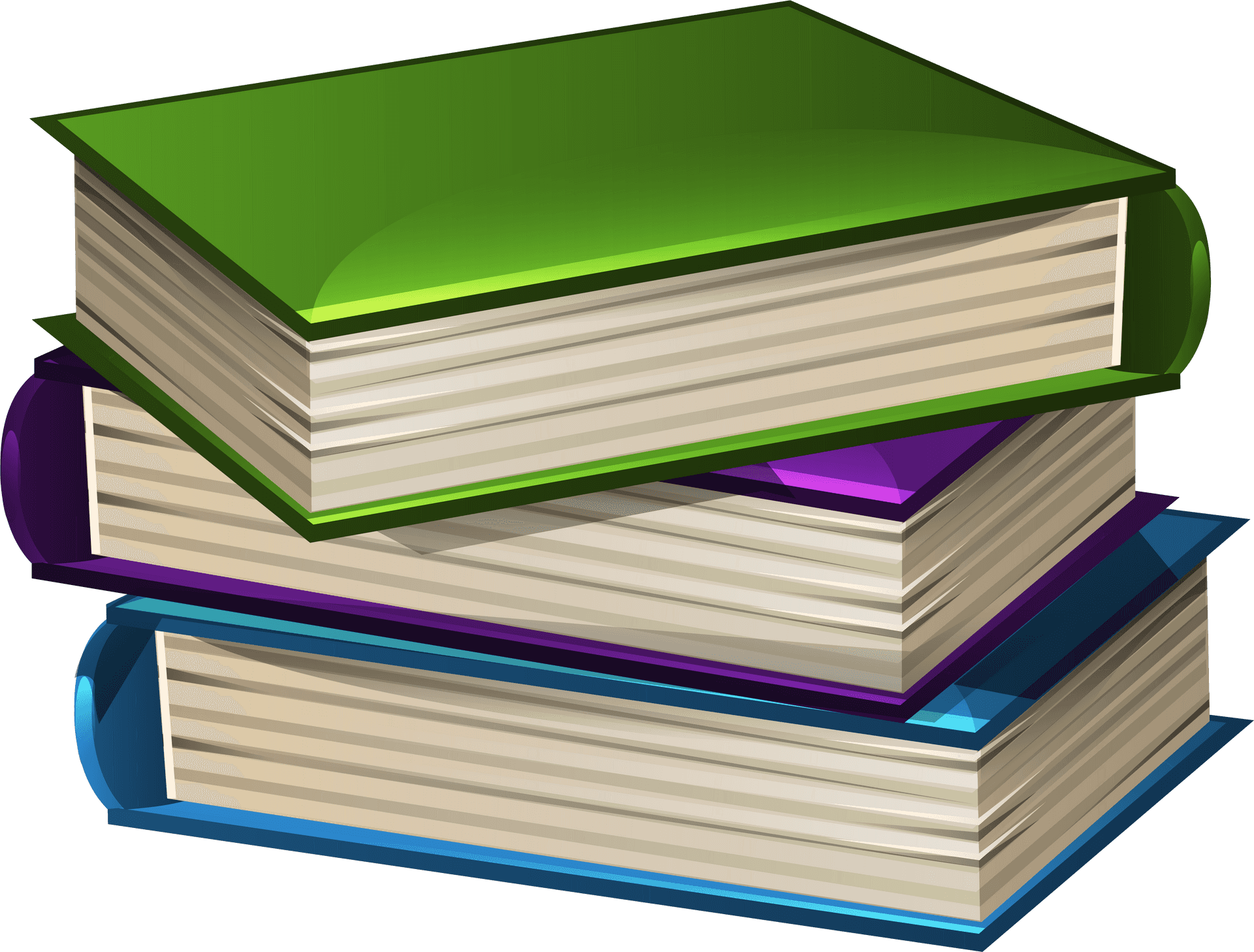 Stacked Books Clipart PNG