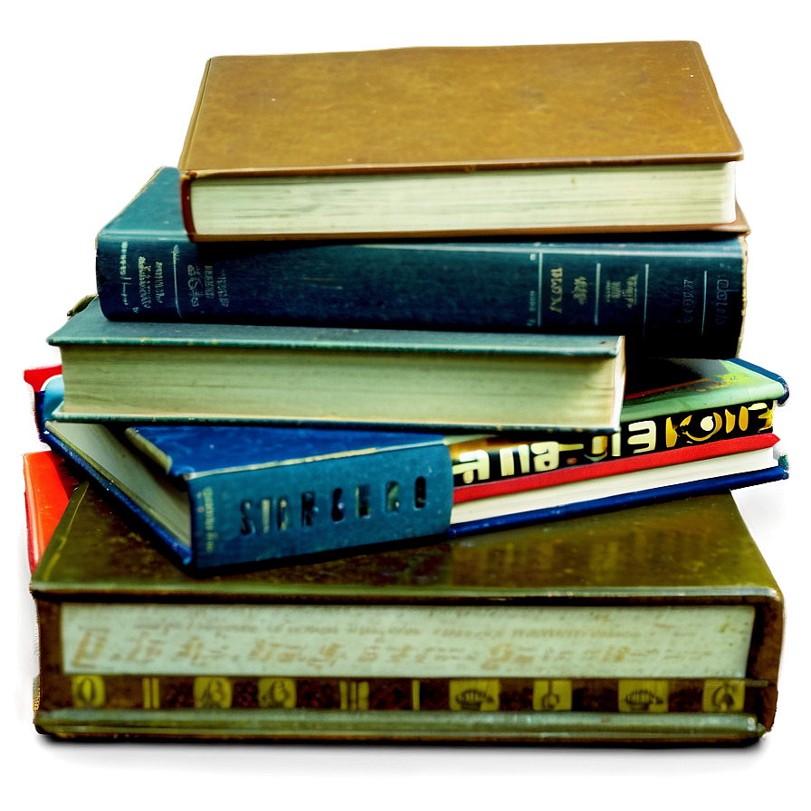 Stacked Books Image Png Hcd82 PNG