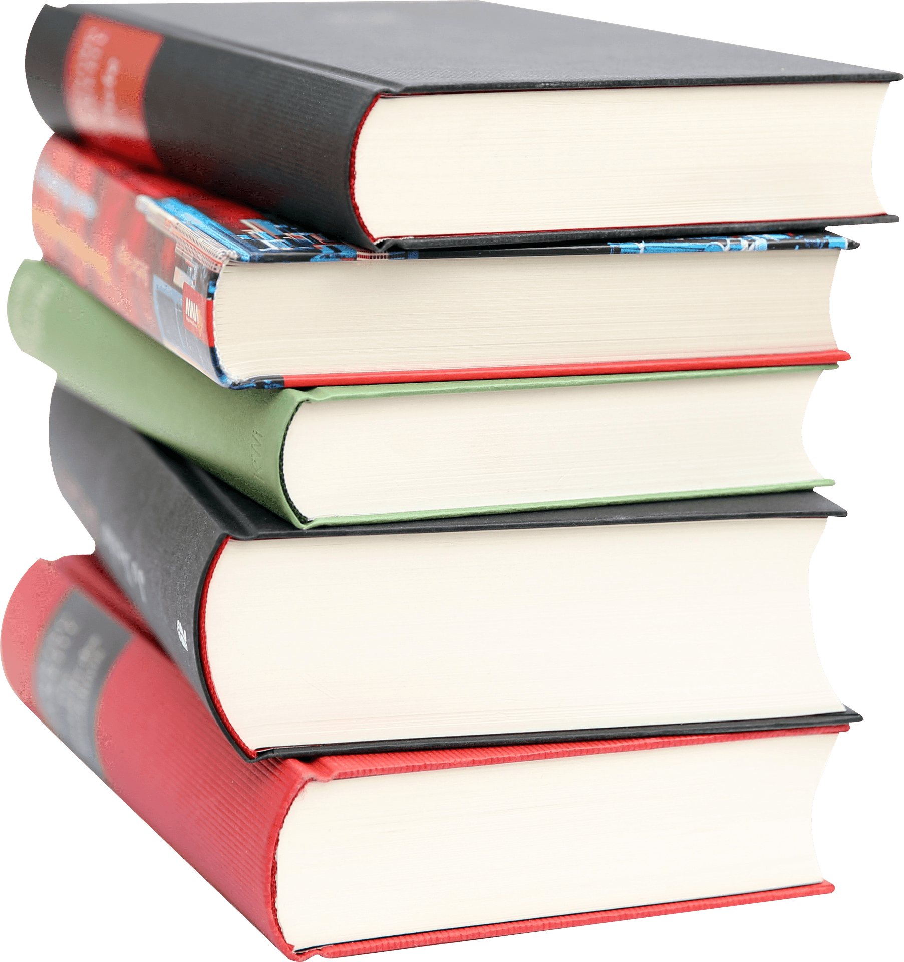 Stacked Books Transparent Background PNG