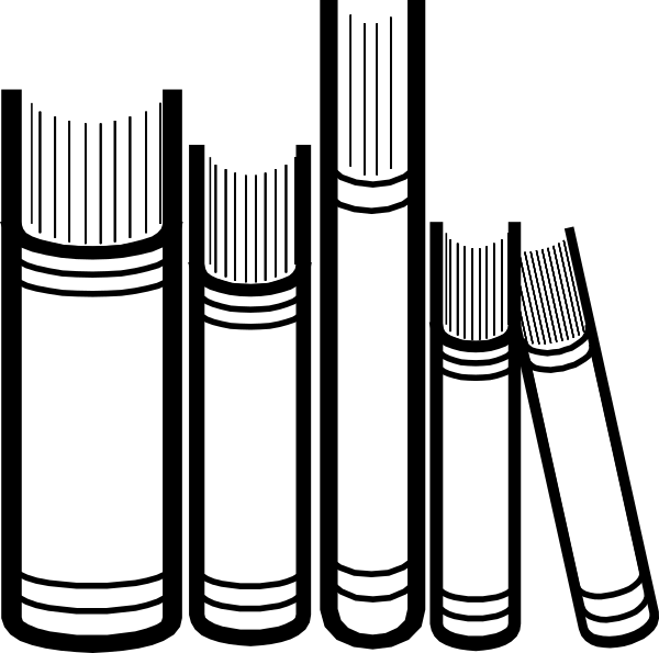 Stacked Books Vector Illustration PNG