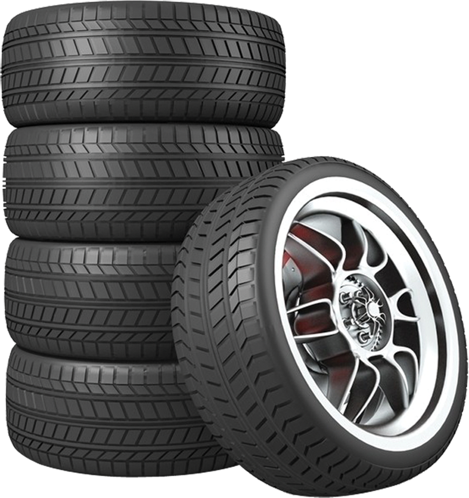 Stacked Car Tires Clipart PNG