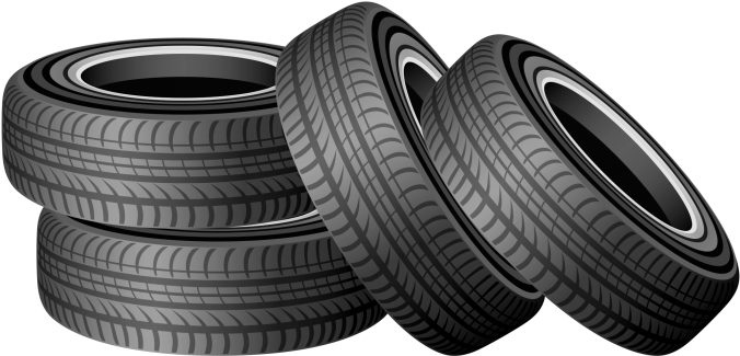 Download Stacked Car Tires Clipart | Wallpapers.com