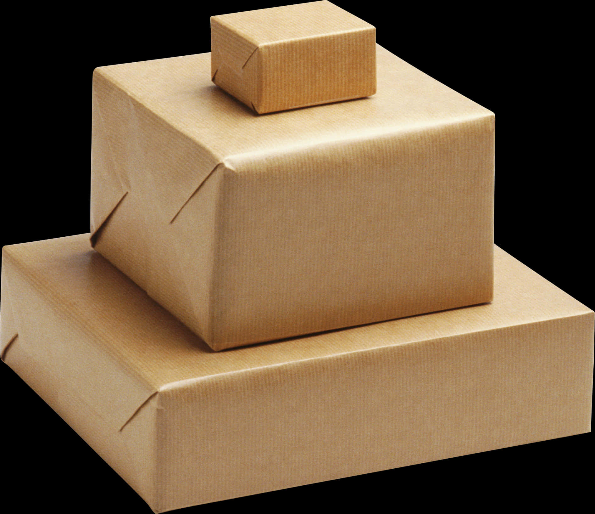 Stacked Cardboard Boxes PNG