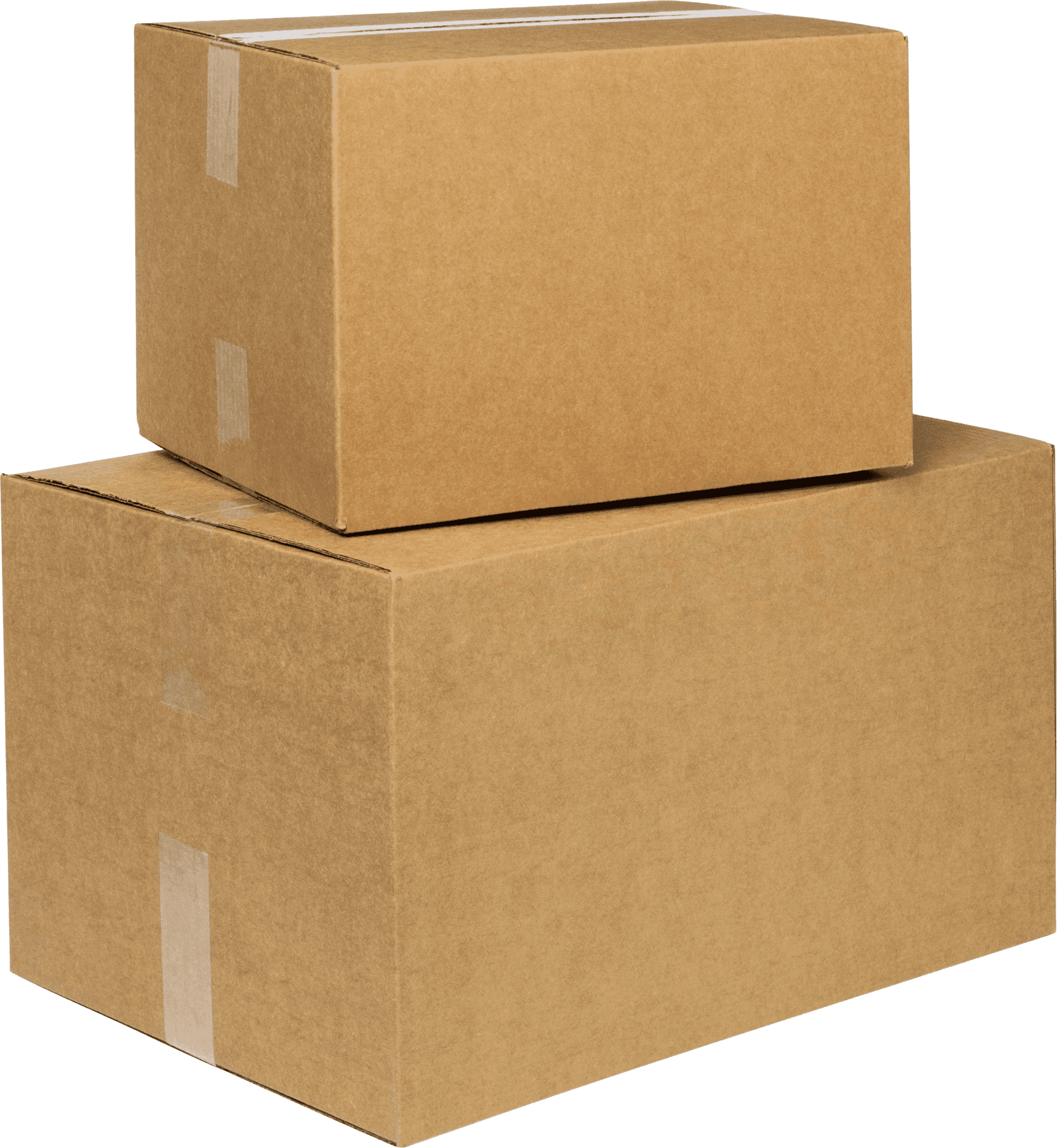 Stacked Cardboard Boxes PNG