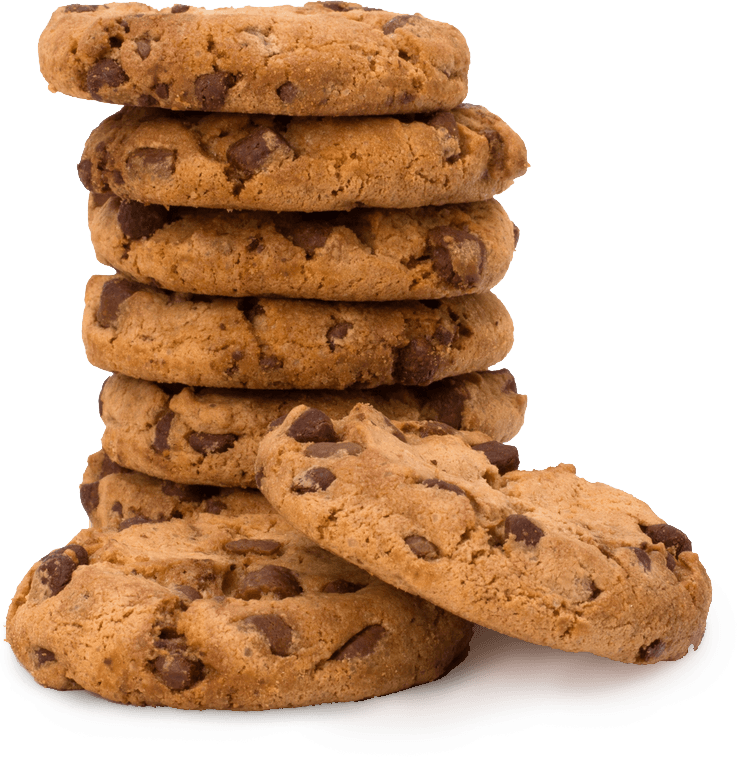 Stacked Chocolate Chip Cookies PNG