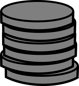 Stacked Coins Icon PNG