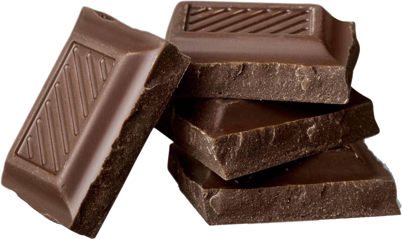Stacked Dark Chocolate Bars PNG
