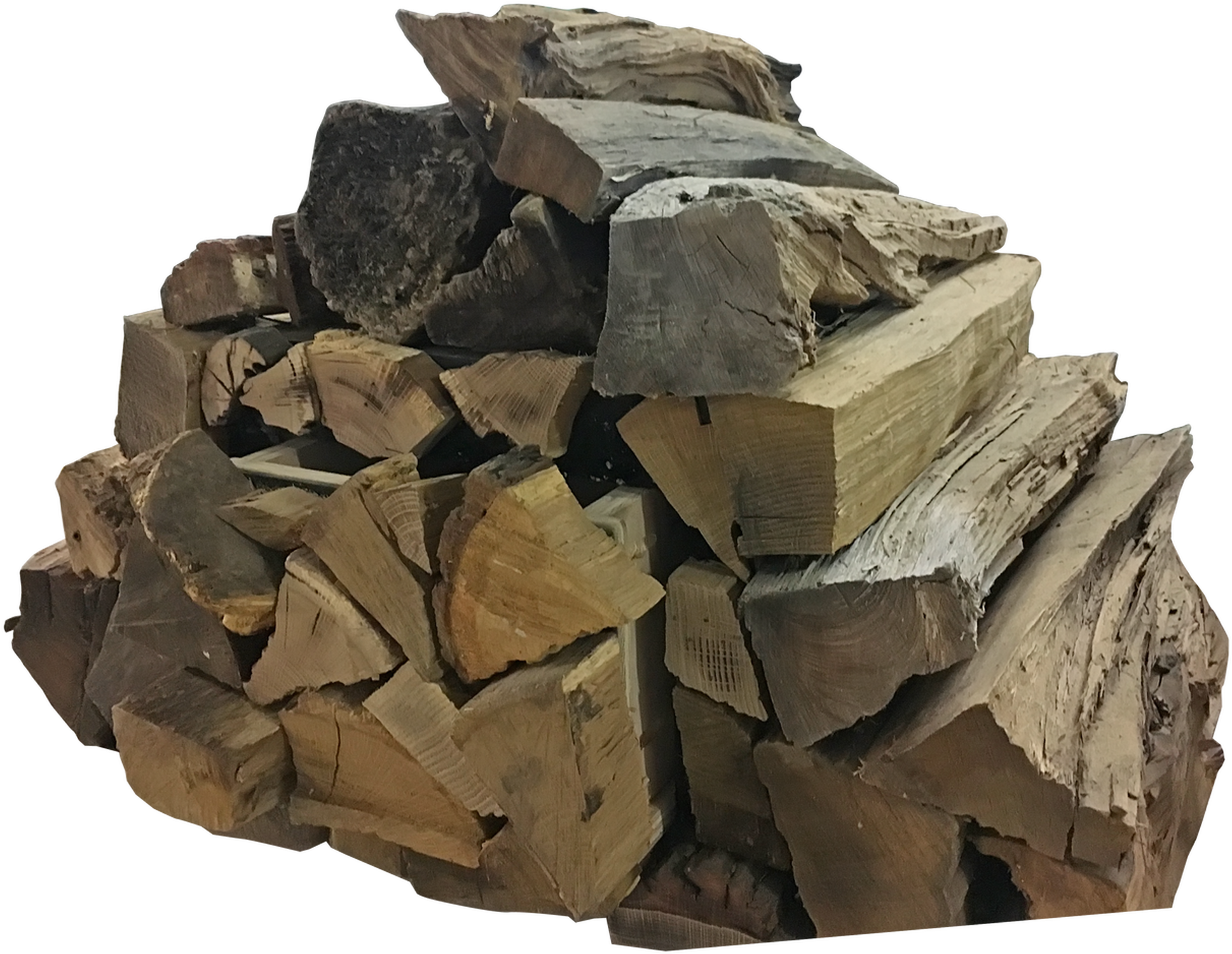Stacked Firewood Pile PNG