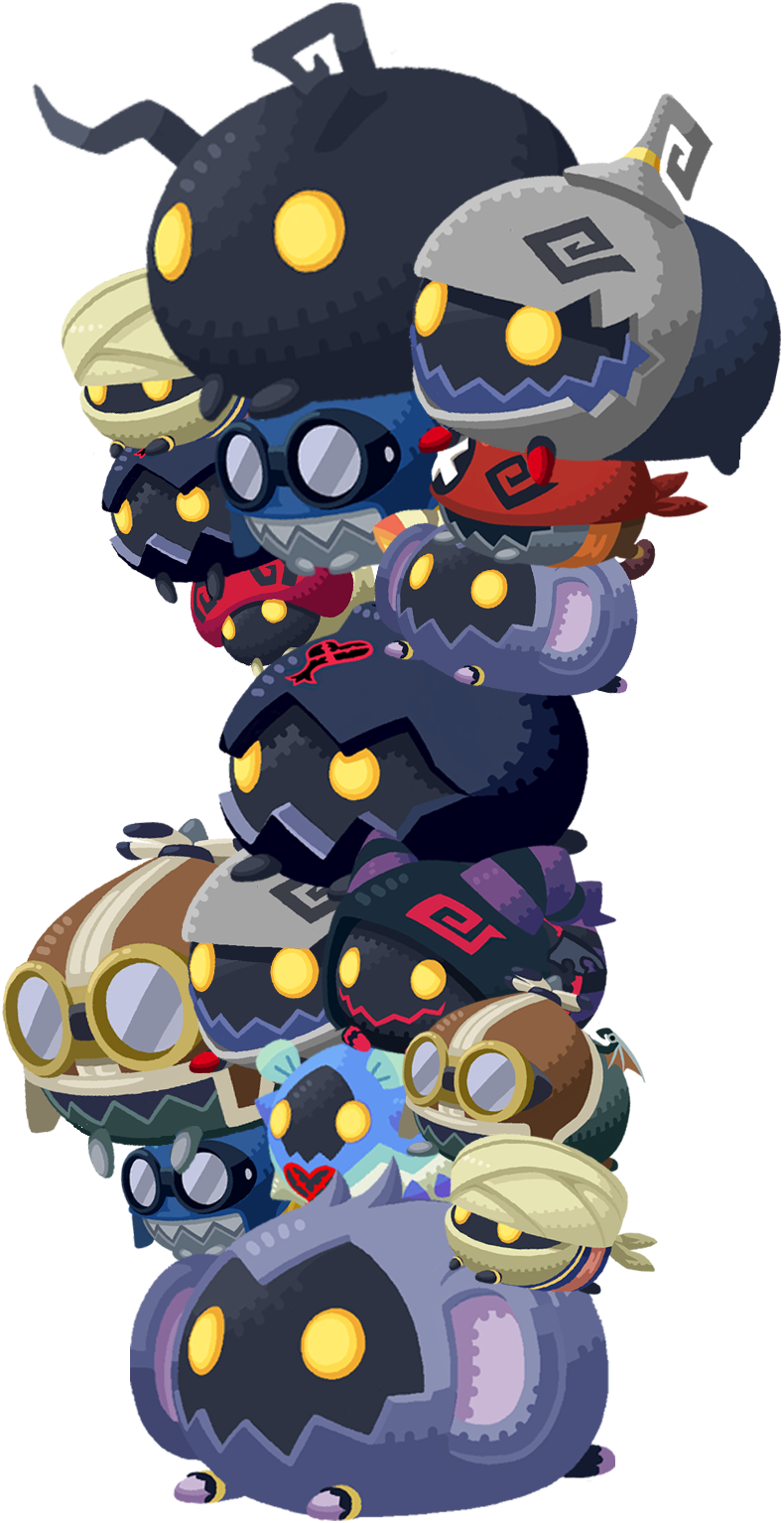 Stacked Heartless Tsum Tsums PNG