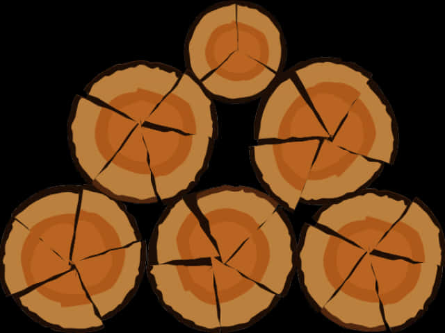 Stacked Log Cross Sections PNG