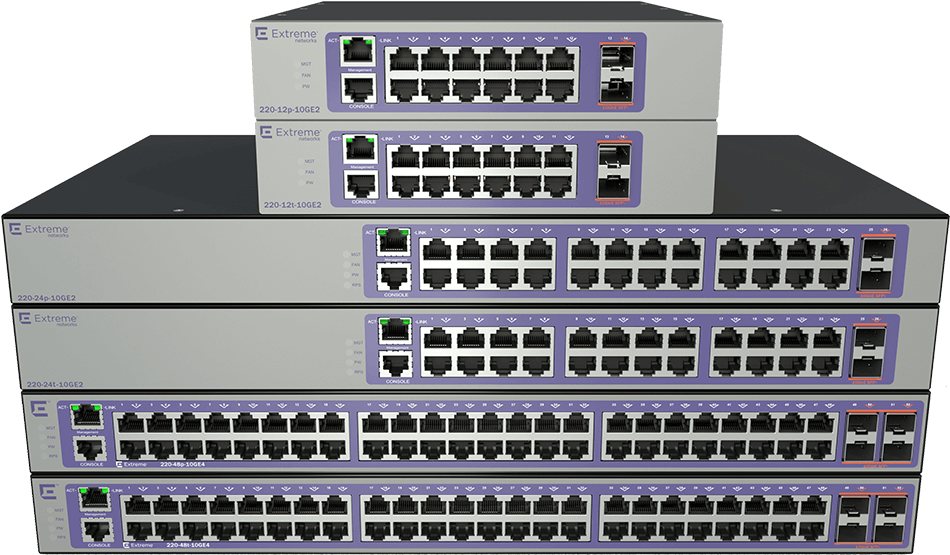 Stacked Network Switches3 D Render PNG