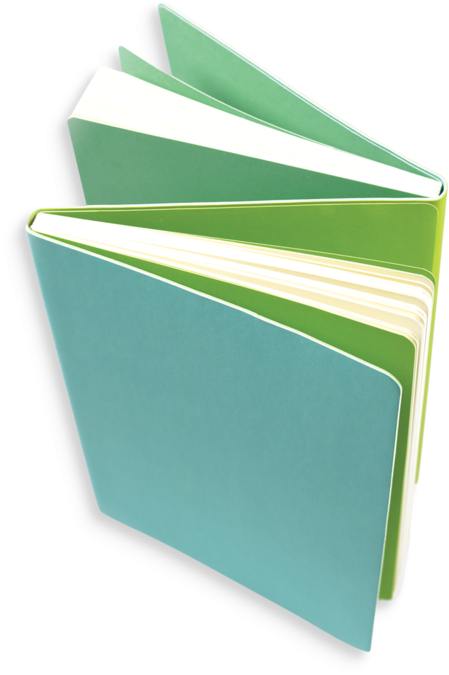 Stacked Notebooks Isolated Background PNG